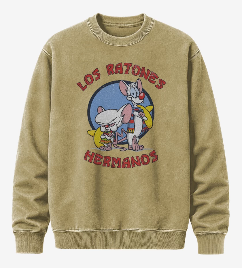 Poleron Polo Acid Wash Beige de Ratones Hermanos