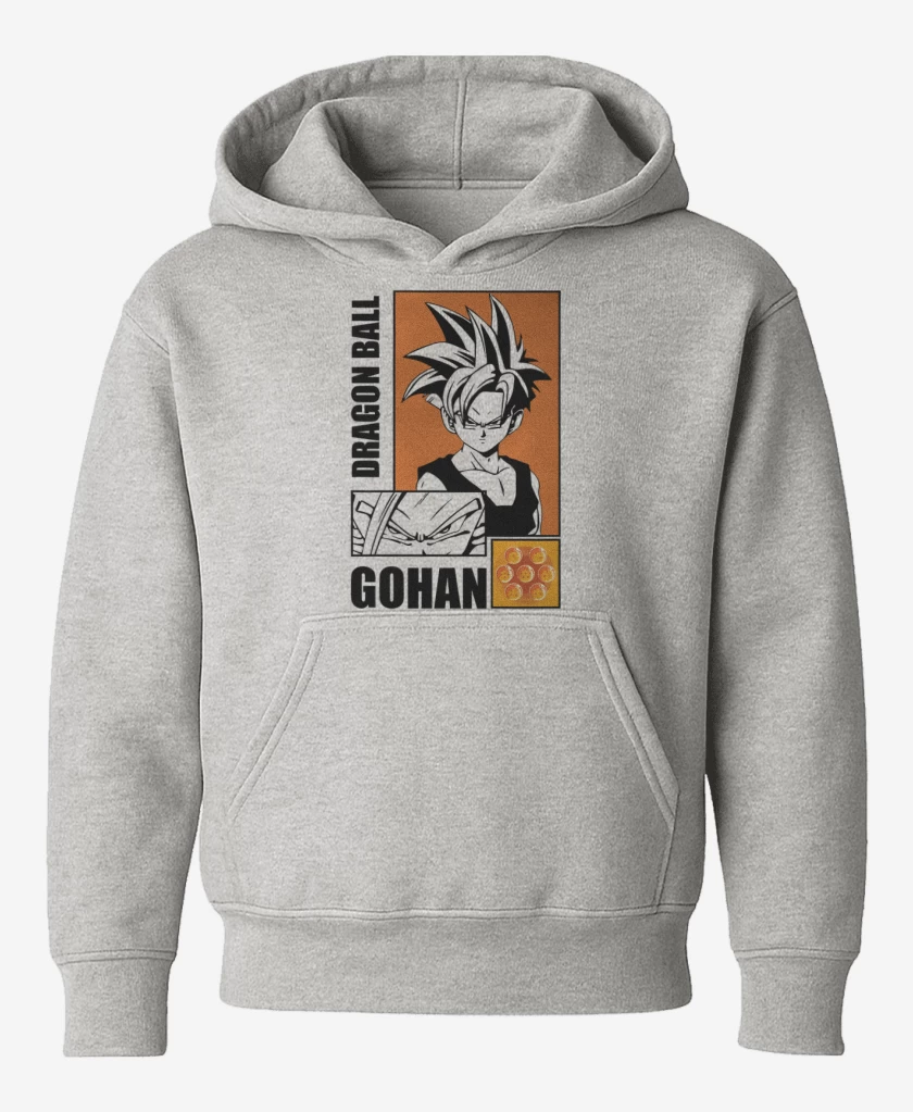Poleron de niño Gris Melange de Son Gohan