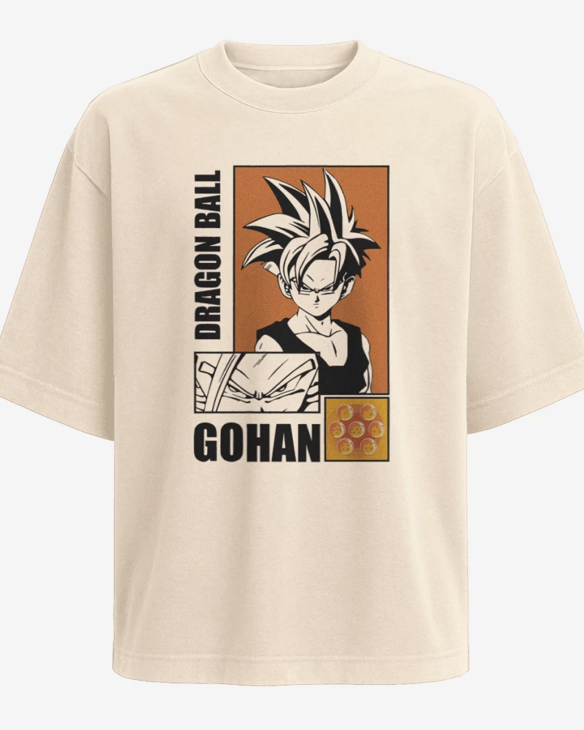 Polera Oversize Beige de Son Gohan