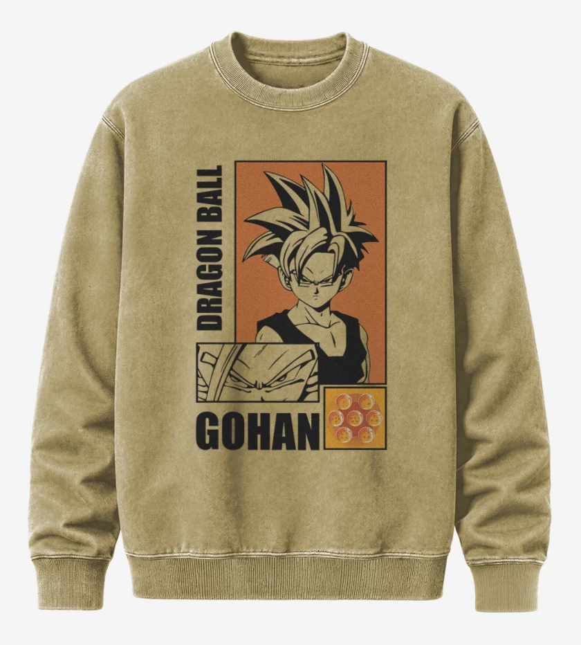 Poleron Polo Acid Wash Beige de Son Gohan