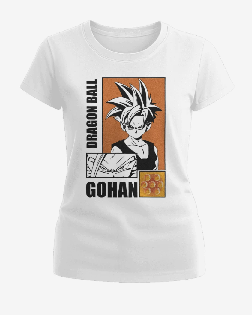 Polera de Mujer Blanco de Son Gohan