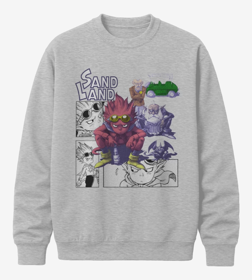 Poleron polo Gris Melange de Sand Land 