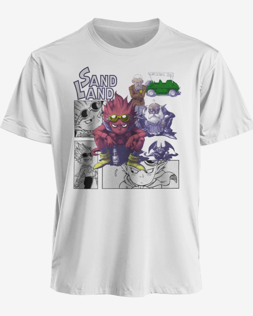 Polera premium Blanco de Sand Land 