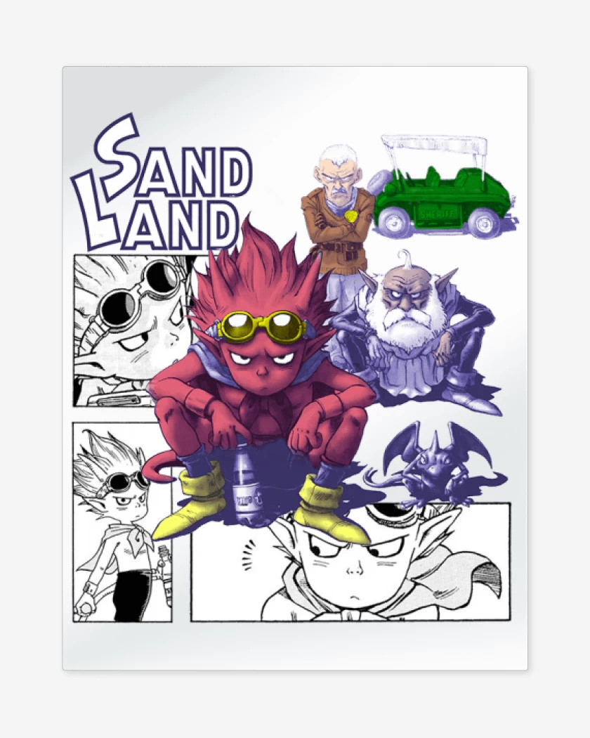 Print metalico Blanco de Sand Land 