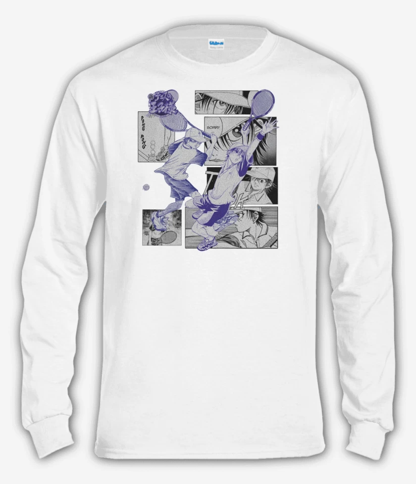 Polera manga larga Blanco de Principe del tennis