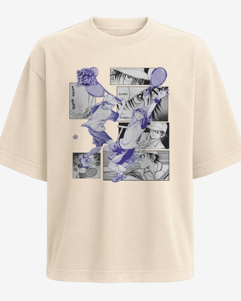 Polera Oversize Beige de Principe del tennis