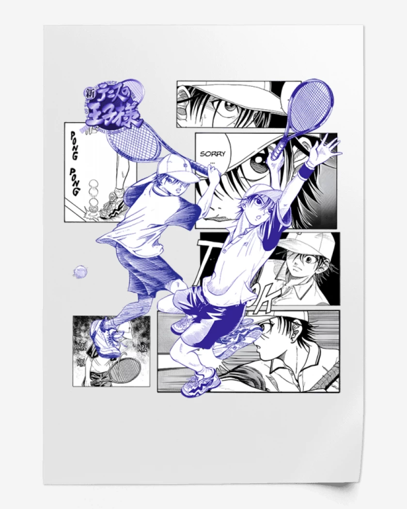 Print Blanco de Principe del tennis