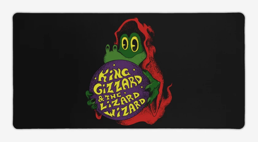 Mouse pad Gamer Negro de Lizard Wizard KGLW