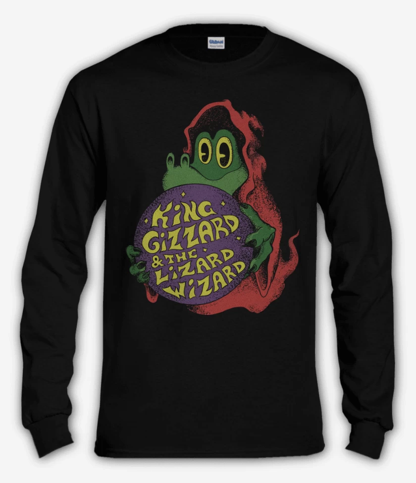 Polera manga larga Negro de Lizard Wizard KGLW