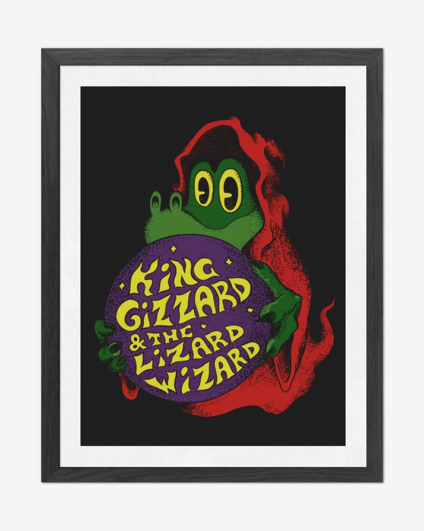 Cuadro decorativo Negro de Lizard Wizard KGLW
