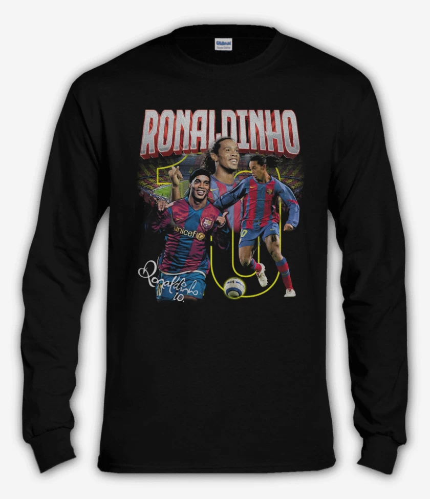 Polera manga larga Negro de Ronaldinho
