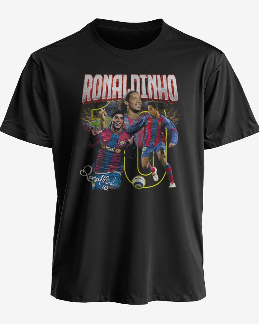 Polera premium Negro de Ronaldinho