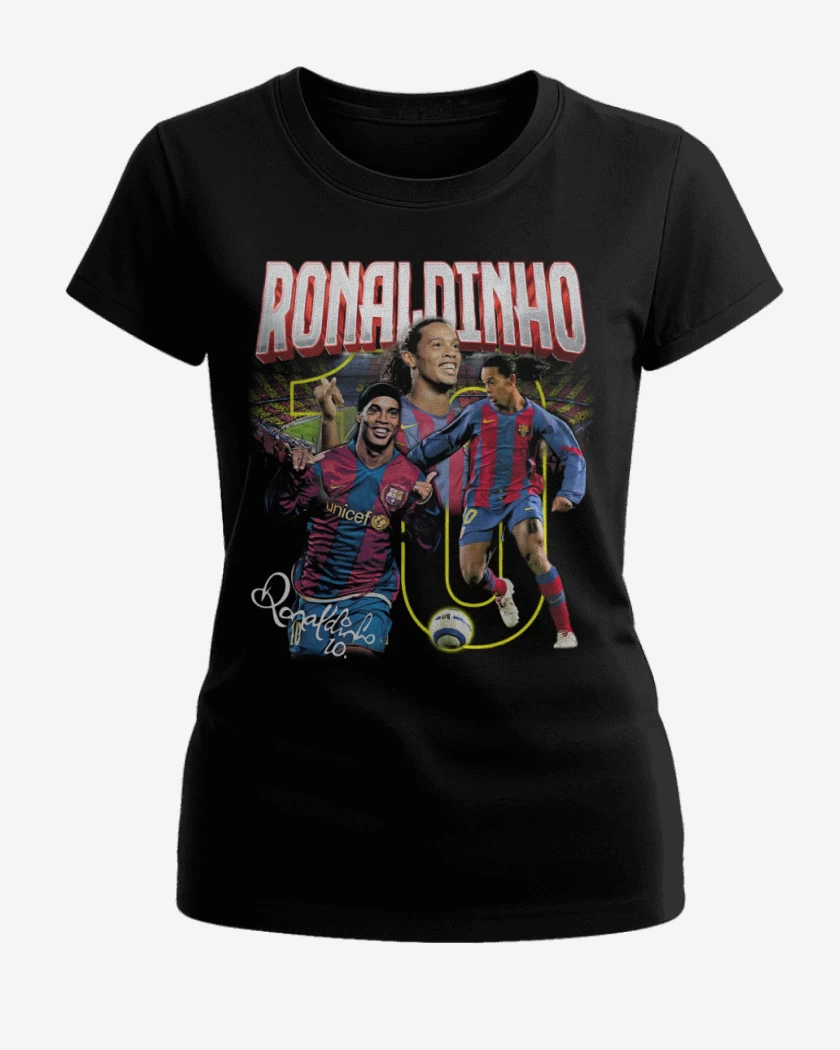 Polera de Mujer Negro de Ronaldinho