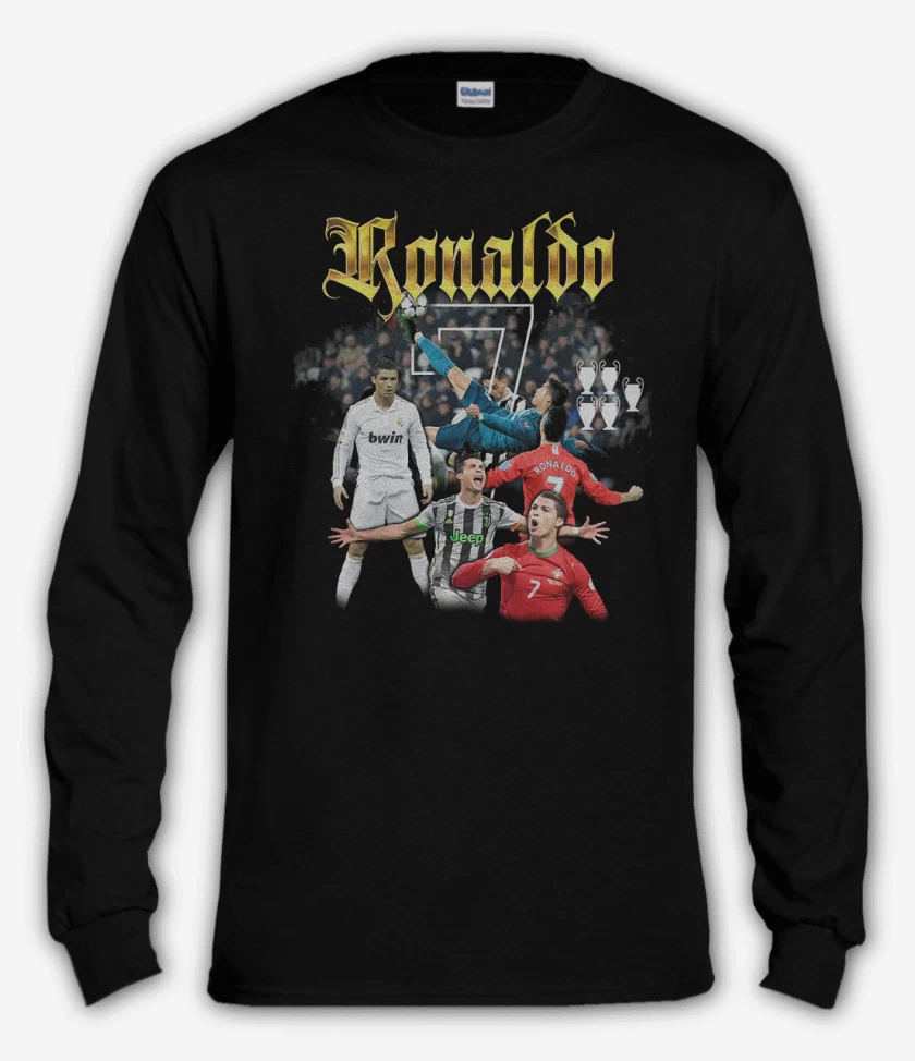 Polera manga larga Negro de Cr7