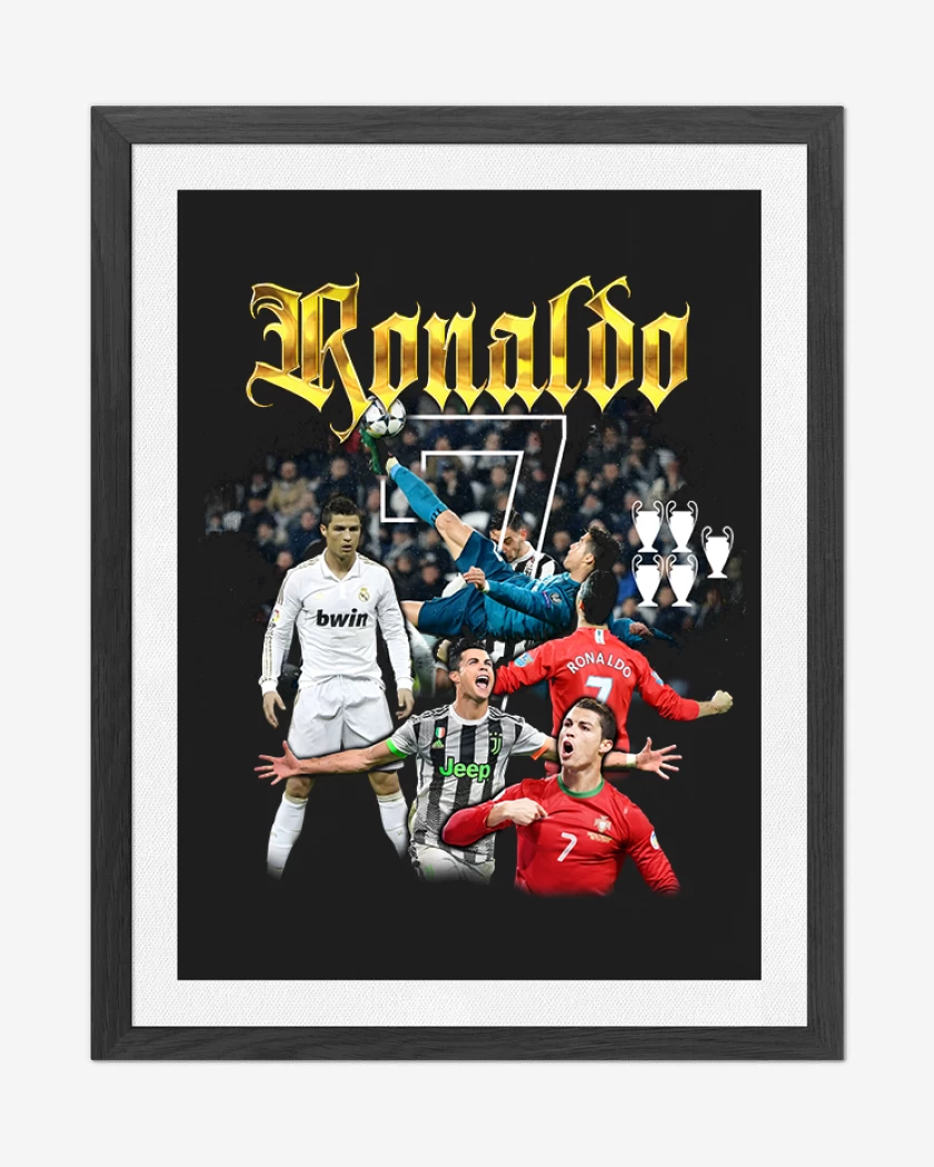 Cuadro decorativo Negro de Cr7