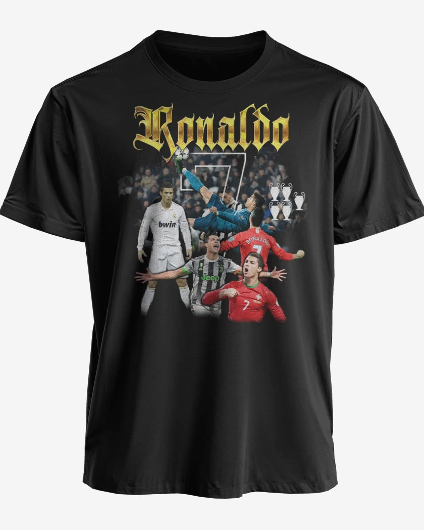 Polera premium Negro de Cr7