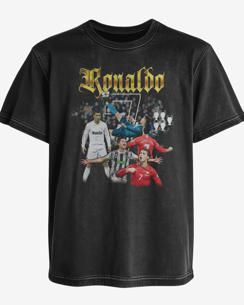 Polera desgastada Cr7