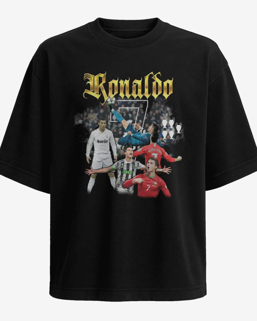 Polera Oversize Negro de Cr7