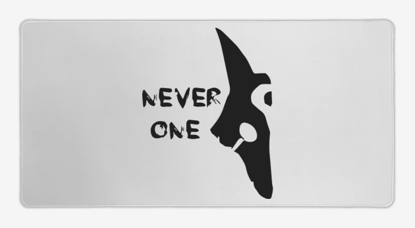 Mouse pad Gamer Blanco de Kindred Never one