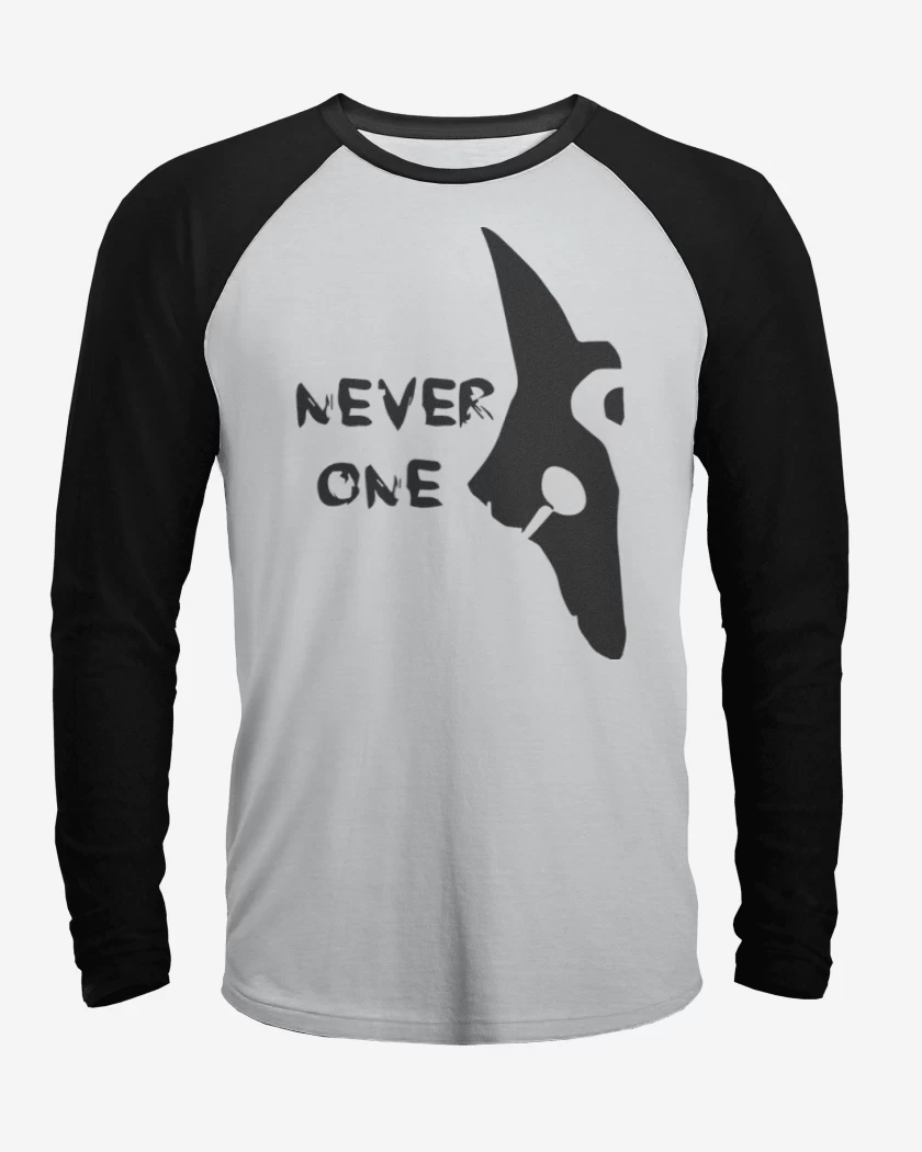 Polera Raglan Blanco / Negro de Kindred Never one