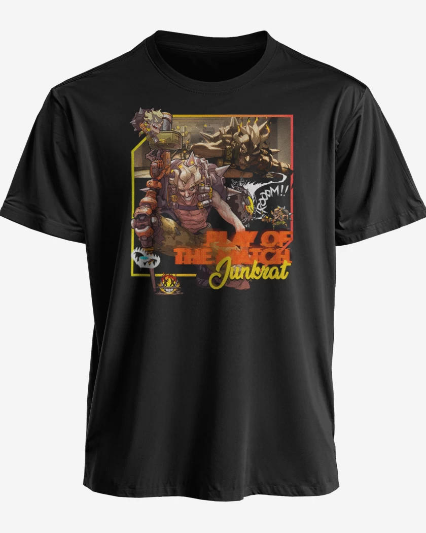 Polera premium Negro de Play of the match Junkrat