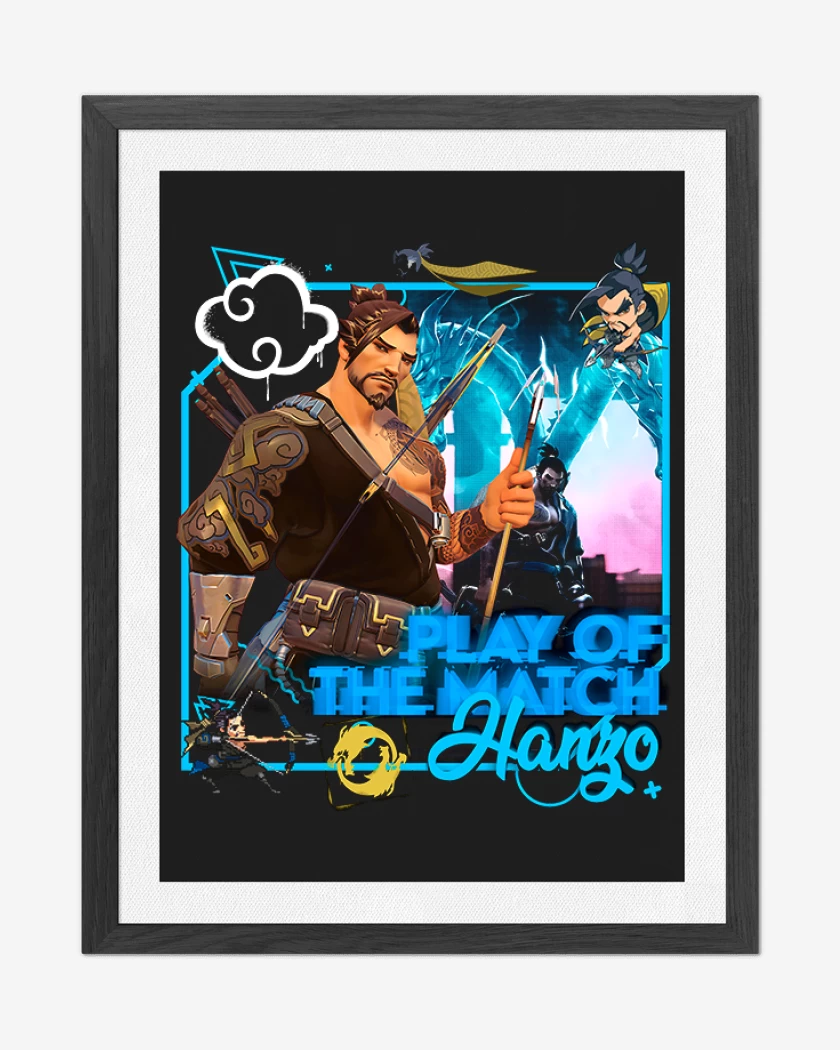 Cuadro decorativo Play of the match hanzo