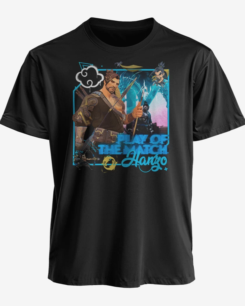 Polera premium Negro de Play of the match hanzo