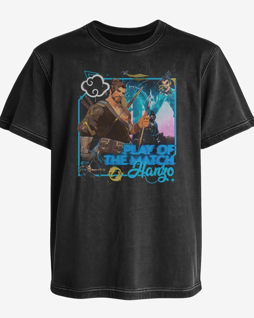 Polera desgastada Play of the match hanzo