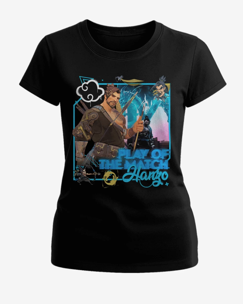Polera de Mujer Negro de Play of the match hanzo
