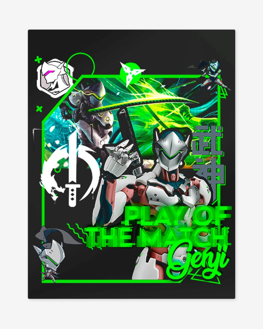 Print metalico Play of the match Genji