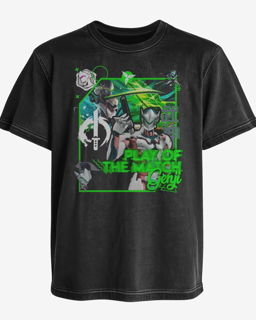 Polera desgastada Play of the match Genji