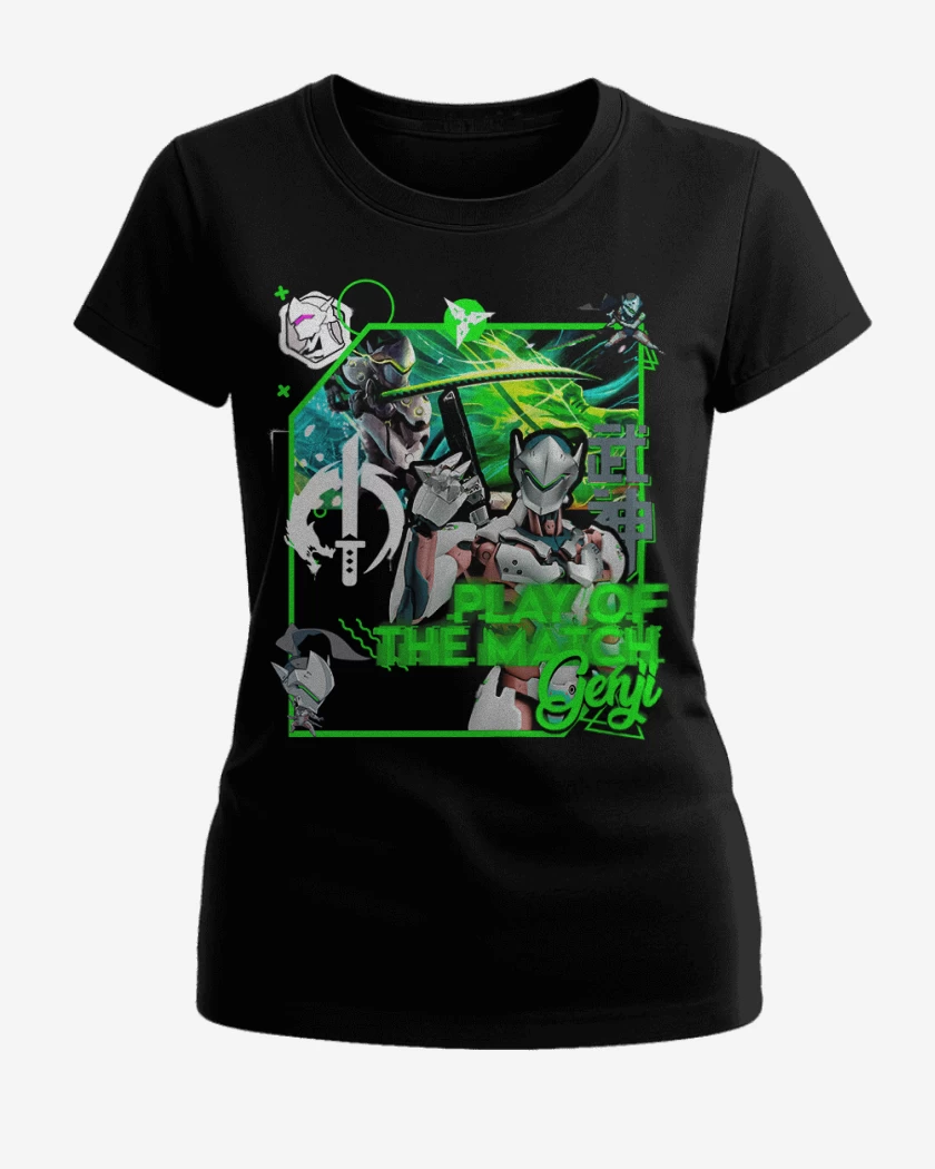 Polera de Mujer Negro de Play of the match Genji