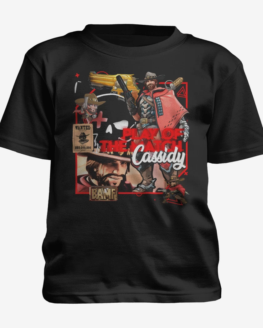 Polera de niño Negro de Play of the match Cassidy