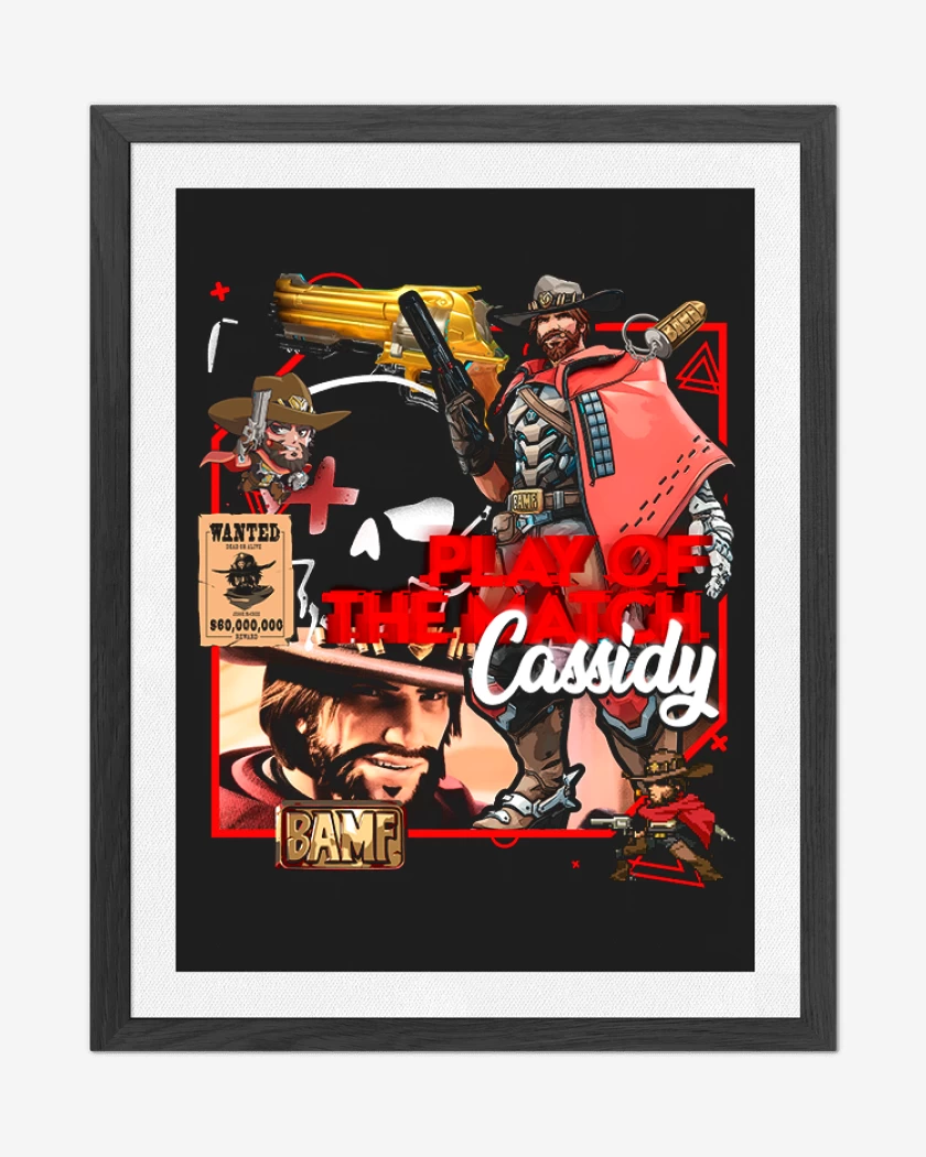 Cuadro decorativo Negro de Play of the match Cassidy