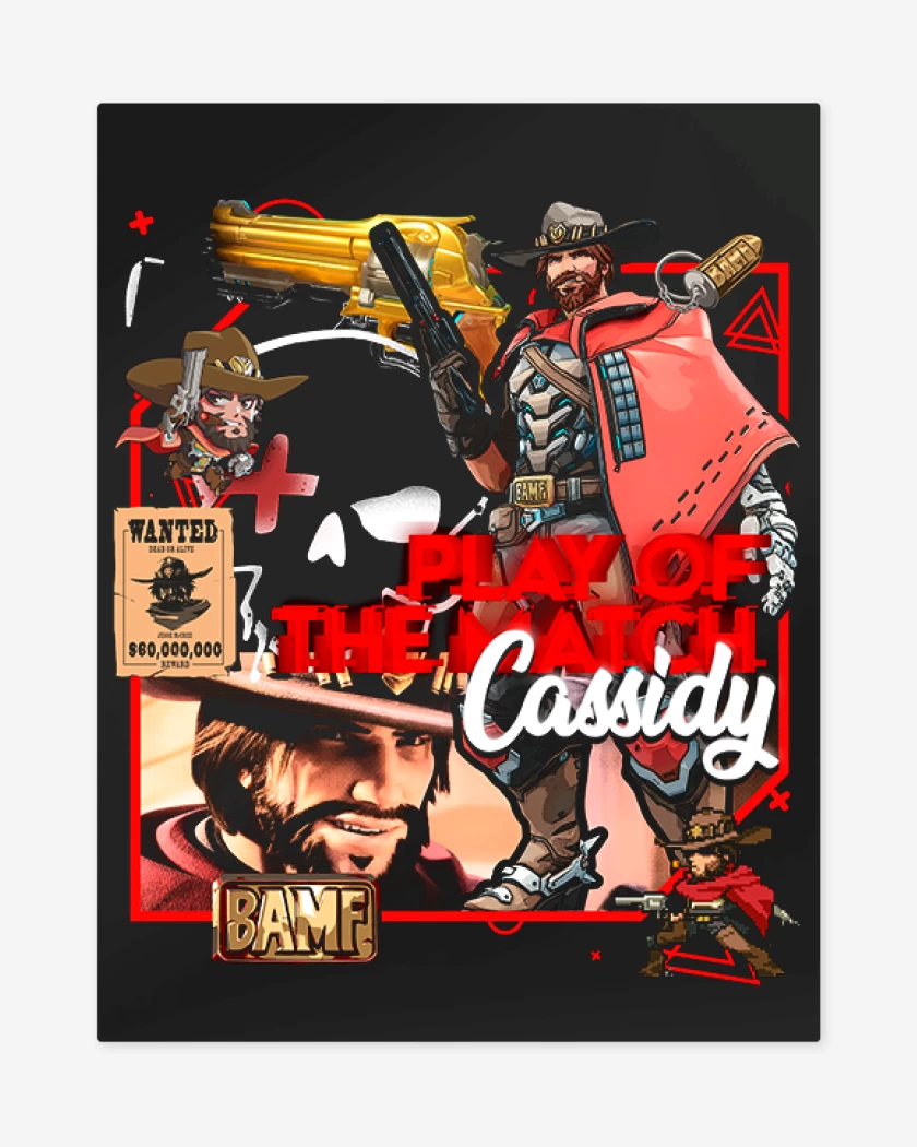 Print metalico Play of the match Cassidy