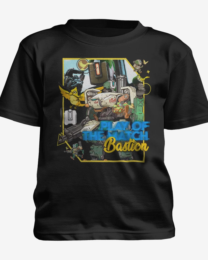 Polera de niño Negro de Play of the match bastion