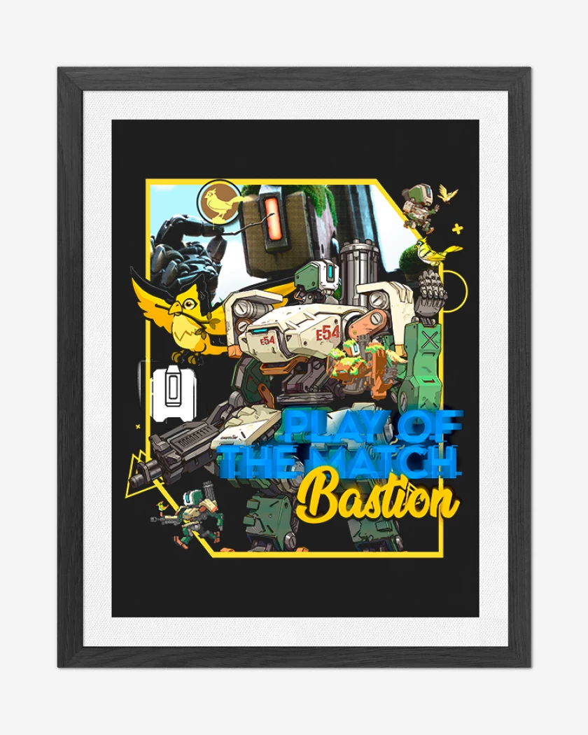 Cuadro decorativo Negro de Play of the match bastion