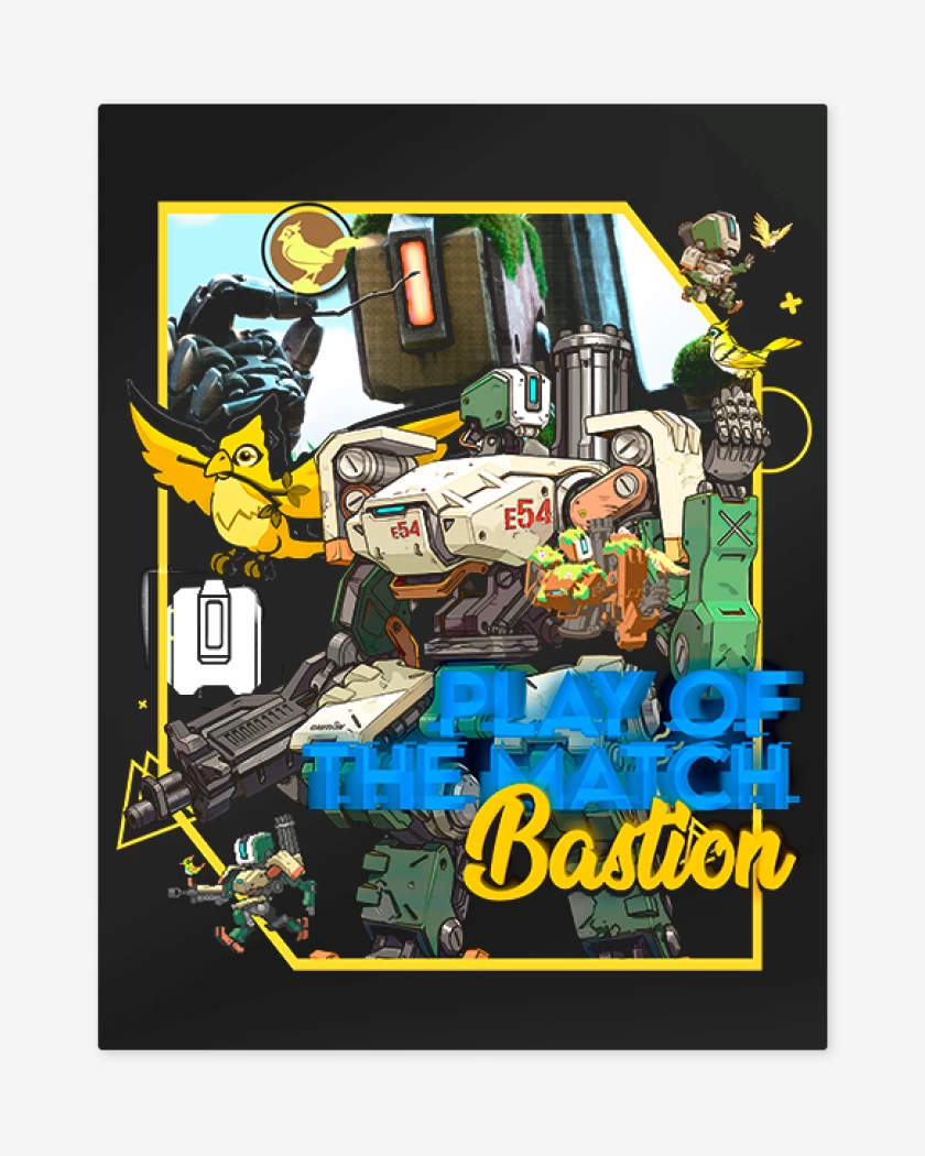Print metalico Play of the match bastion
