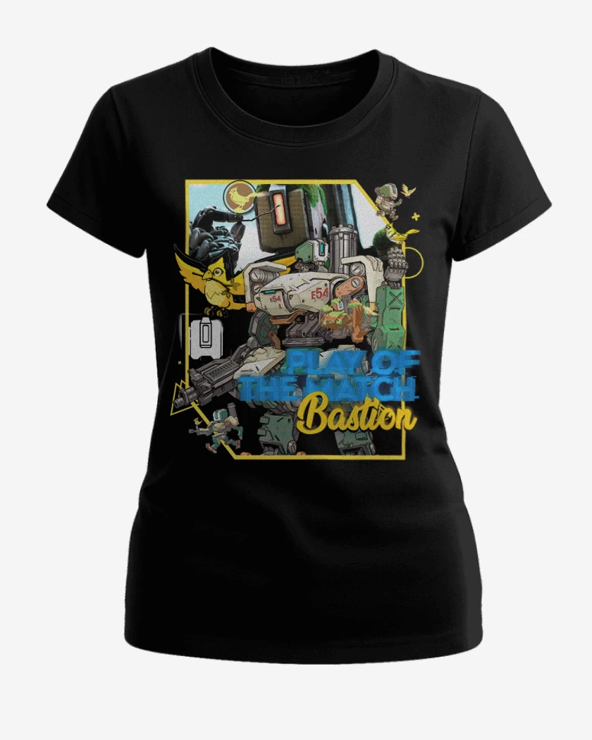 Polera de Mujer Negro de Play of the match bastion