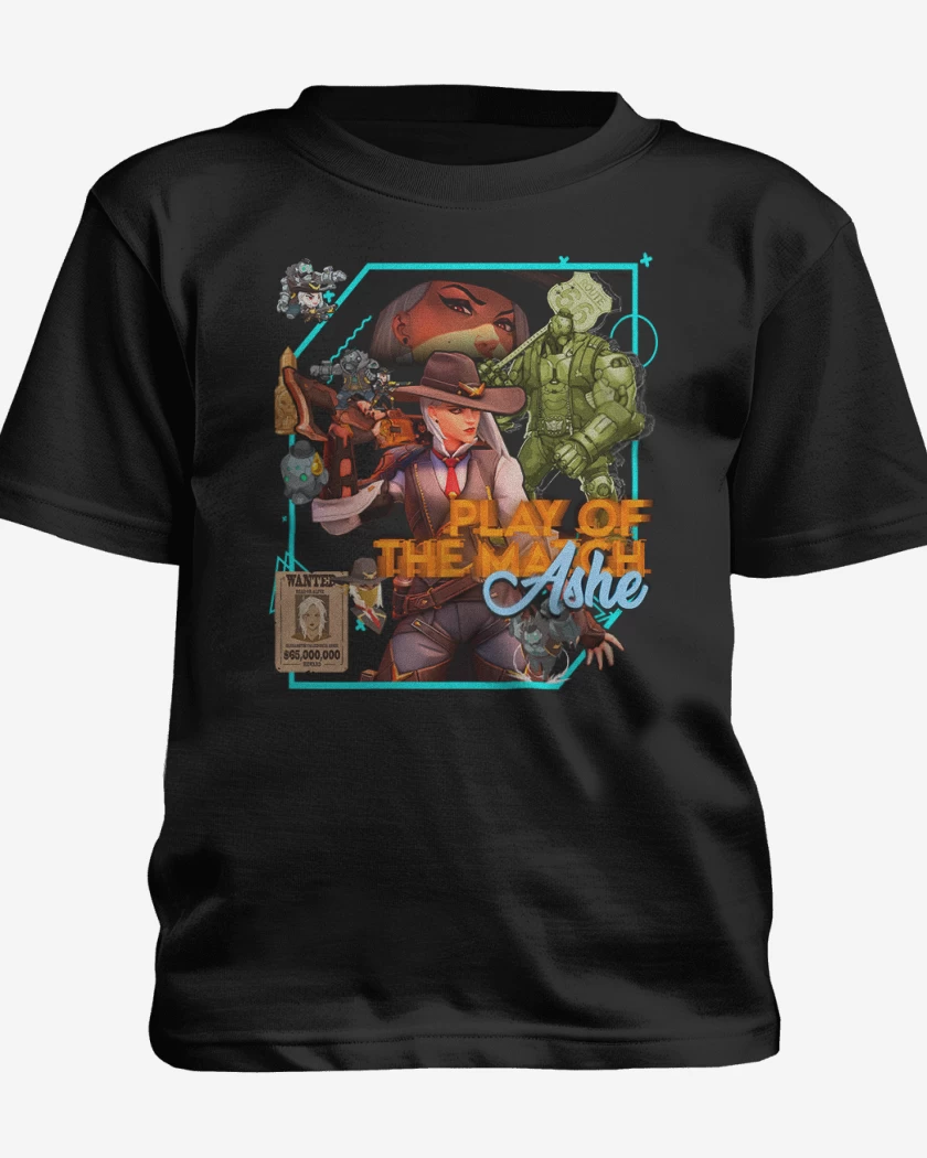 Polera de niño Negro de Play of the match Ashe