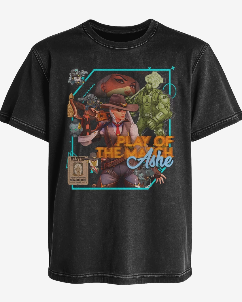 Polera desgastada Play of the match Ashe