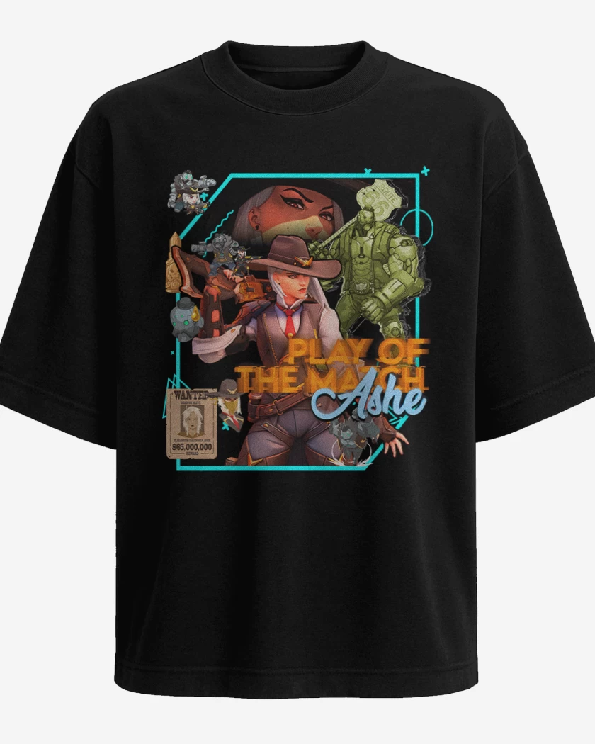 Polera Oversize Play of the match Ashe