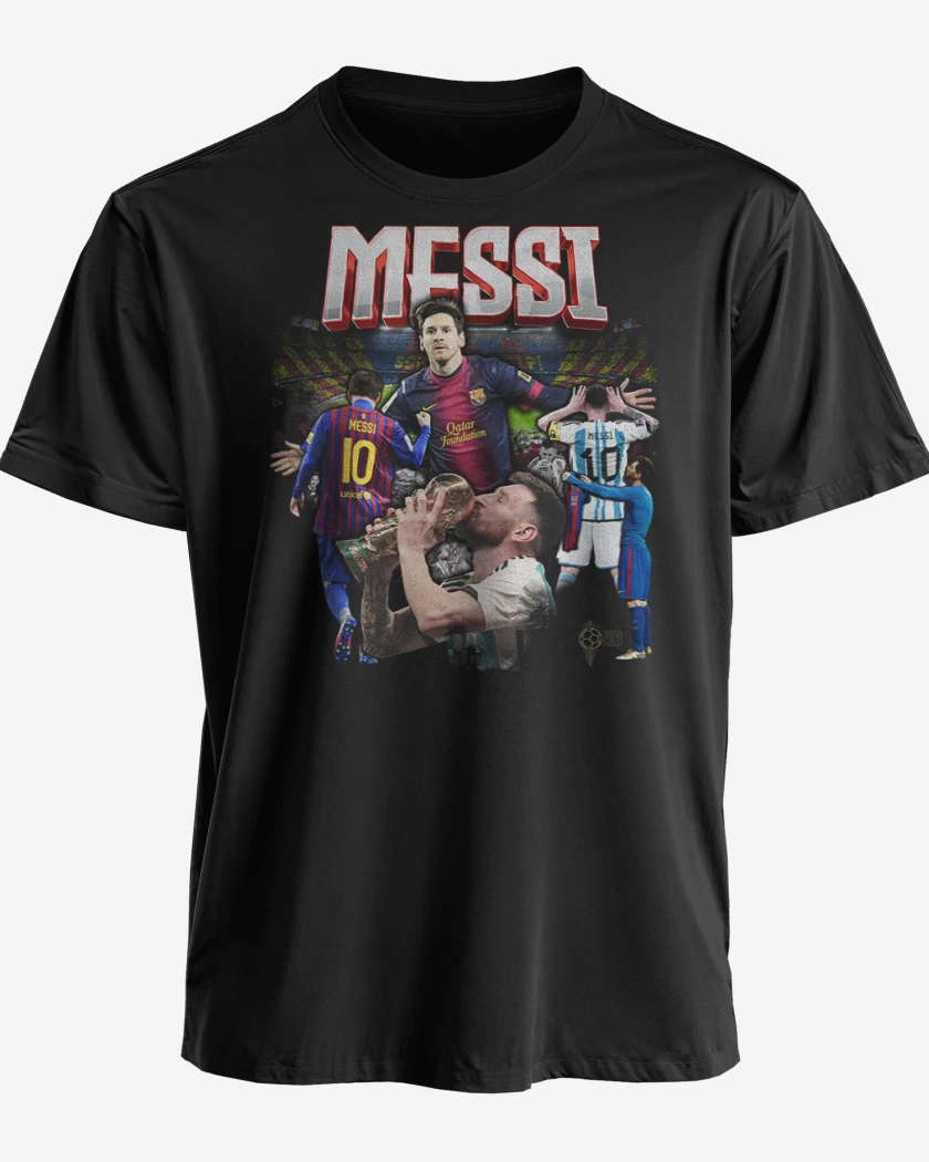 Polera premium Negro de Messi 