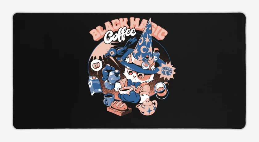 Mouse pad Gamer Black Magic Coffee
