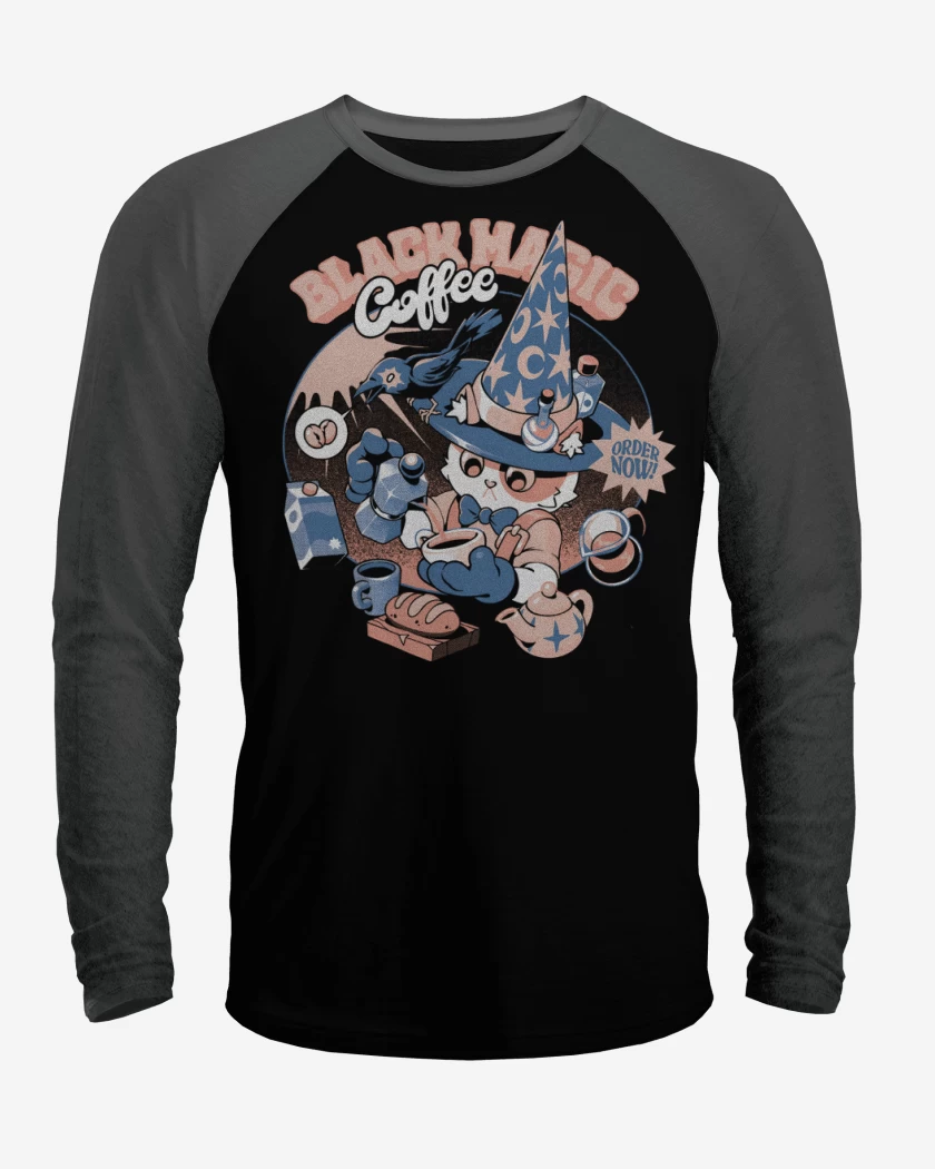 Polera Raglan Black Magic Coffee