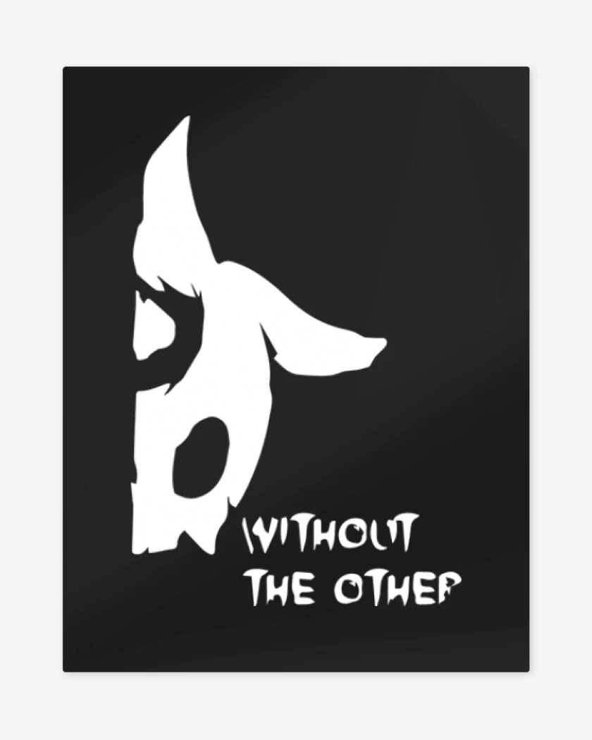 Print metalico Negro de Kindred without the other