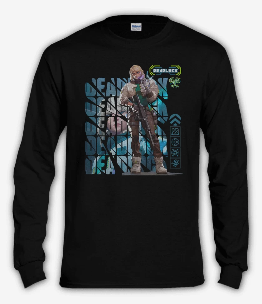 Polera manga larga Negro de Deadlock