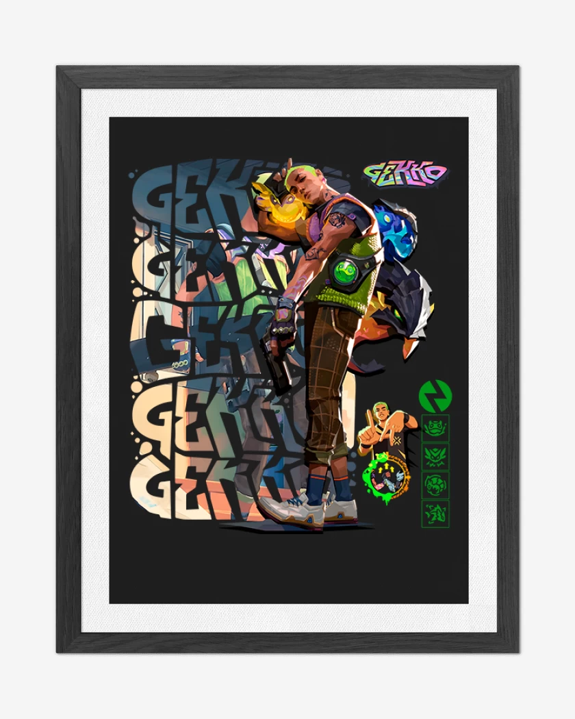 Cuadro decorativo Gekko