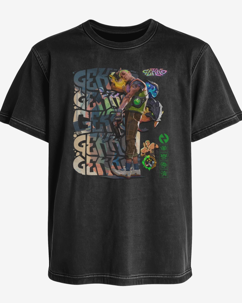 Polera desgastada Gekko