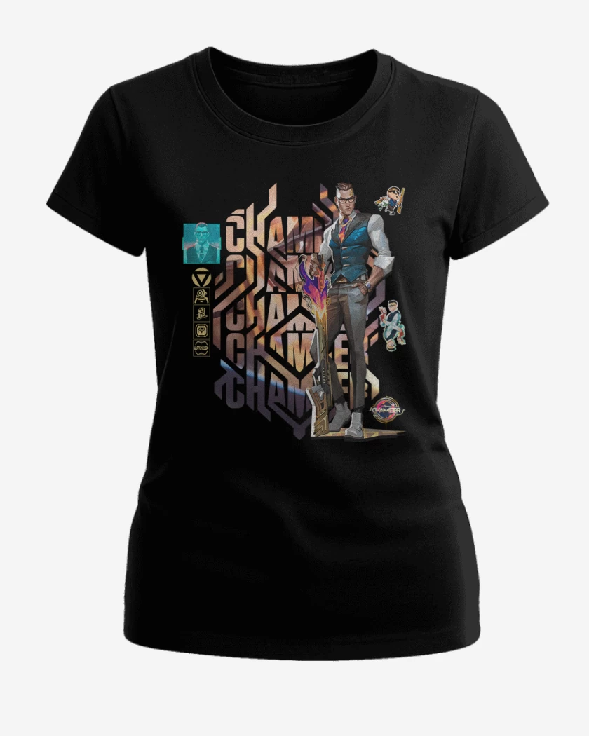 Polera de Mujer Negro de Chamber